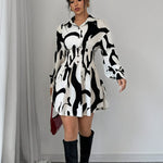 Robe chemise imprimée élégante #collection Monaco