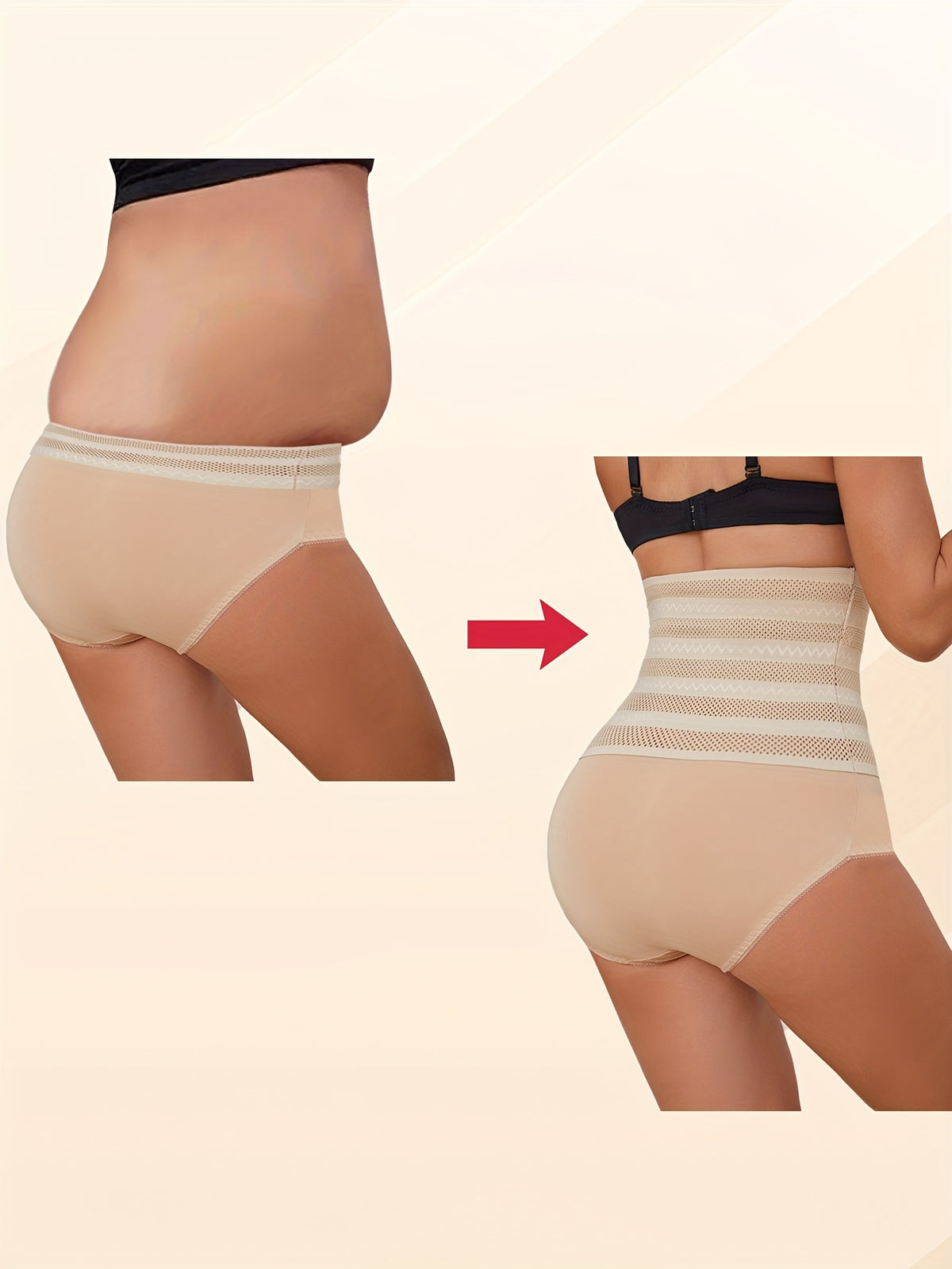 Culotte gainante noir taille haute – effet ventre plat