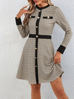 Robe élégante pour femme au col rond #Alpe d'Huez