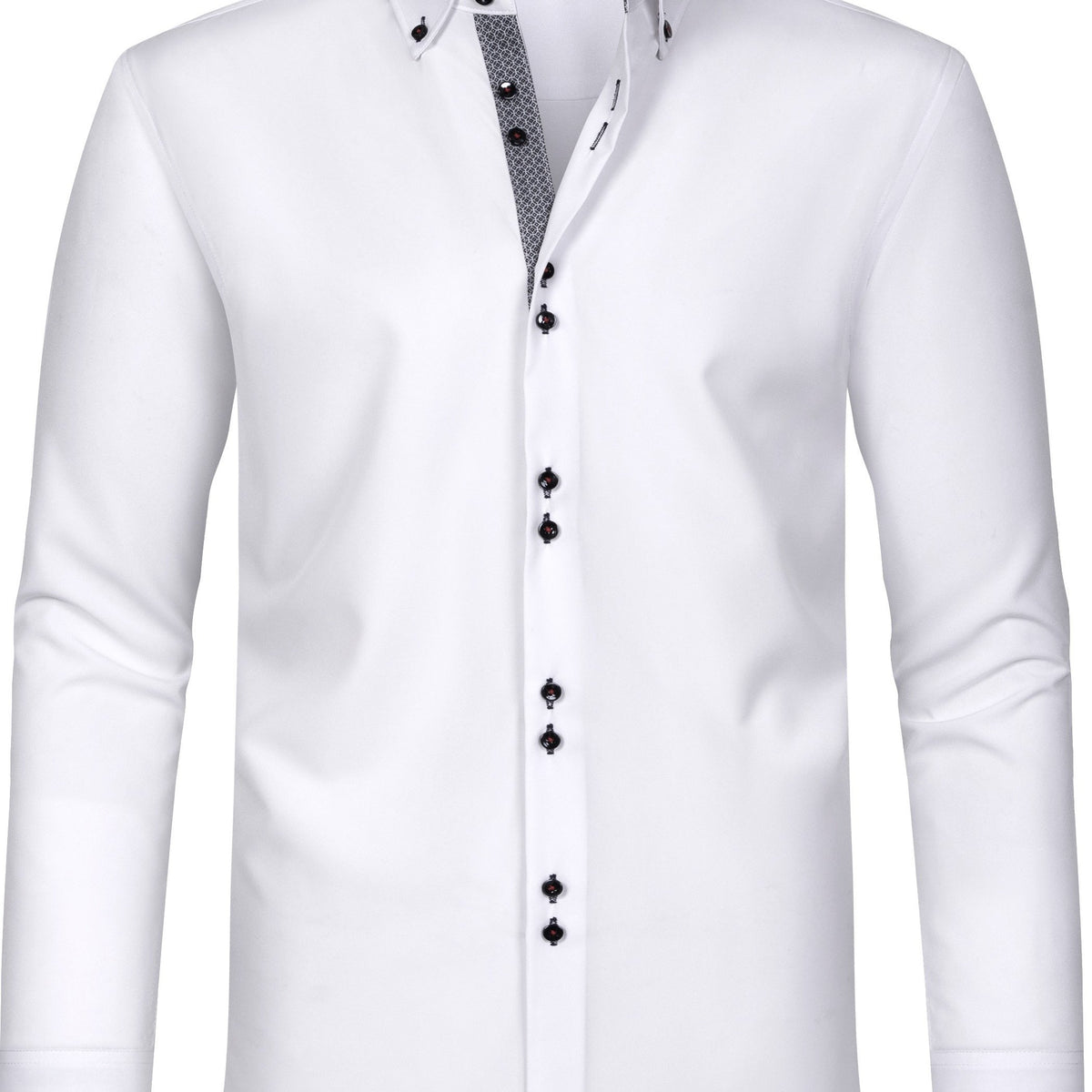 Chemise habillée homme manches longues #Bordeaux