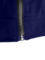 ensemble décontracté à capuche zippée pour femme avec motif rayé