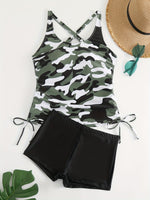 Maillot de bain 2 pièces camouflage