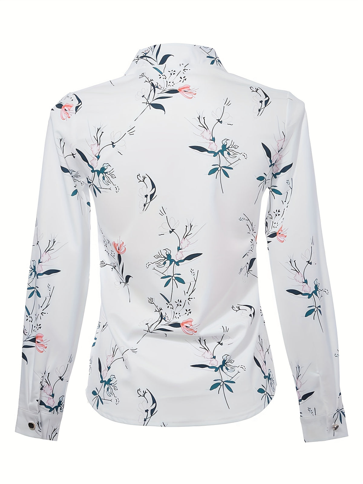 Blouse à imprimé floral à manches longues pour femmes #Monaco