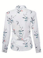 Blouse à imprimé floral à manches longues pour femmes #Monaco