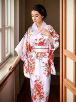 Kimono élégant à imprimé floral pour femme