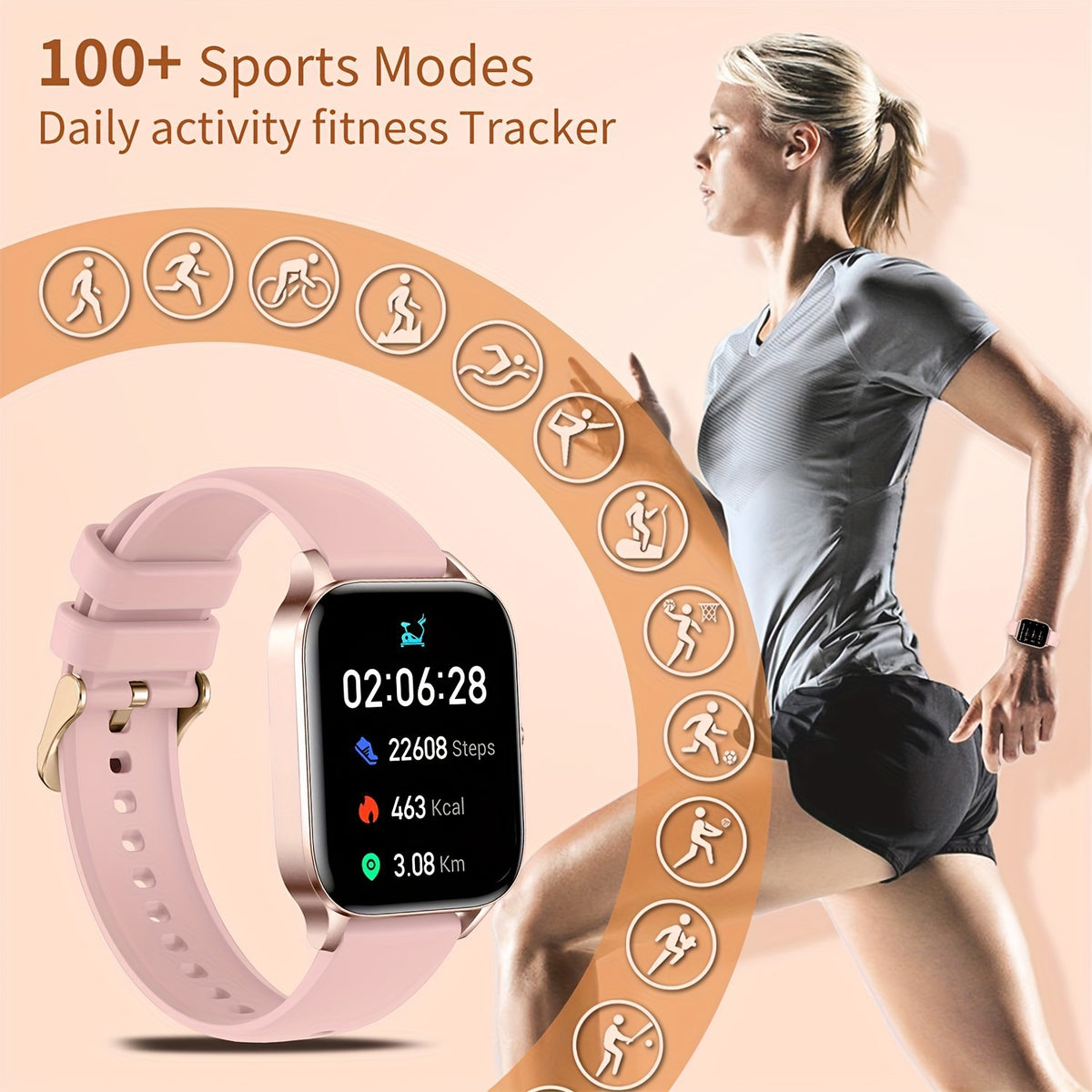INNOFOVO Smartwatch - Technologie et Élégance au Poignet