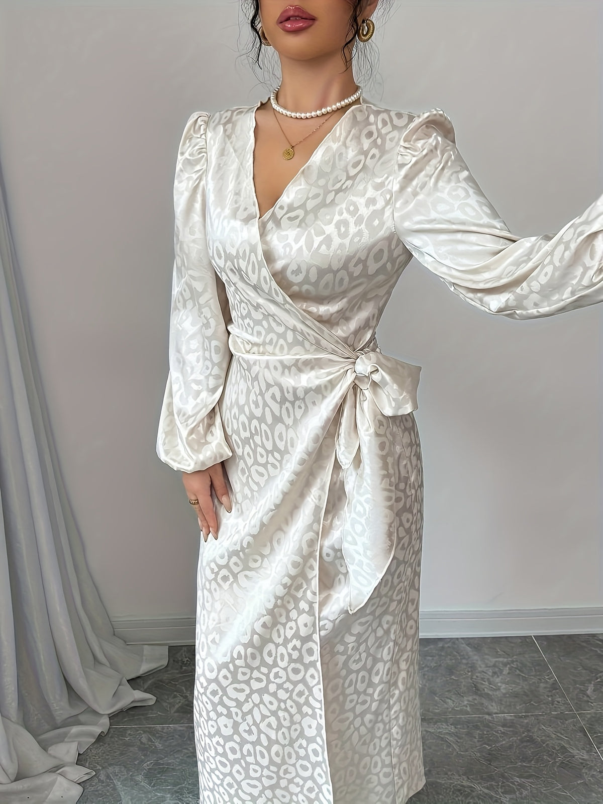 Robe élégante à effet satin