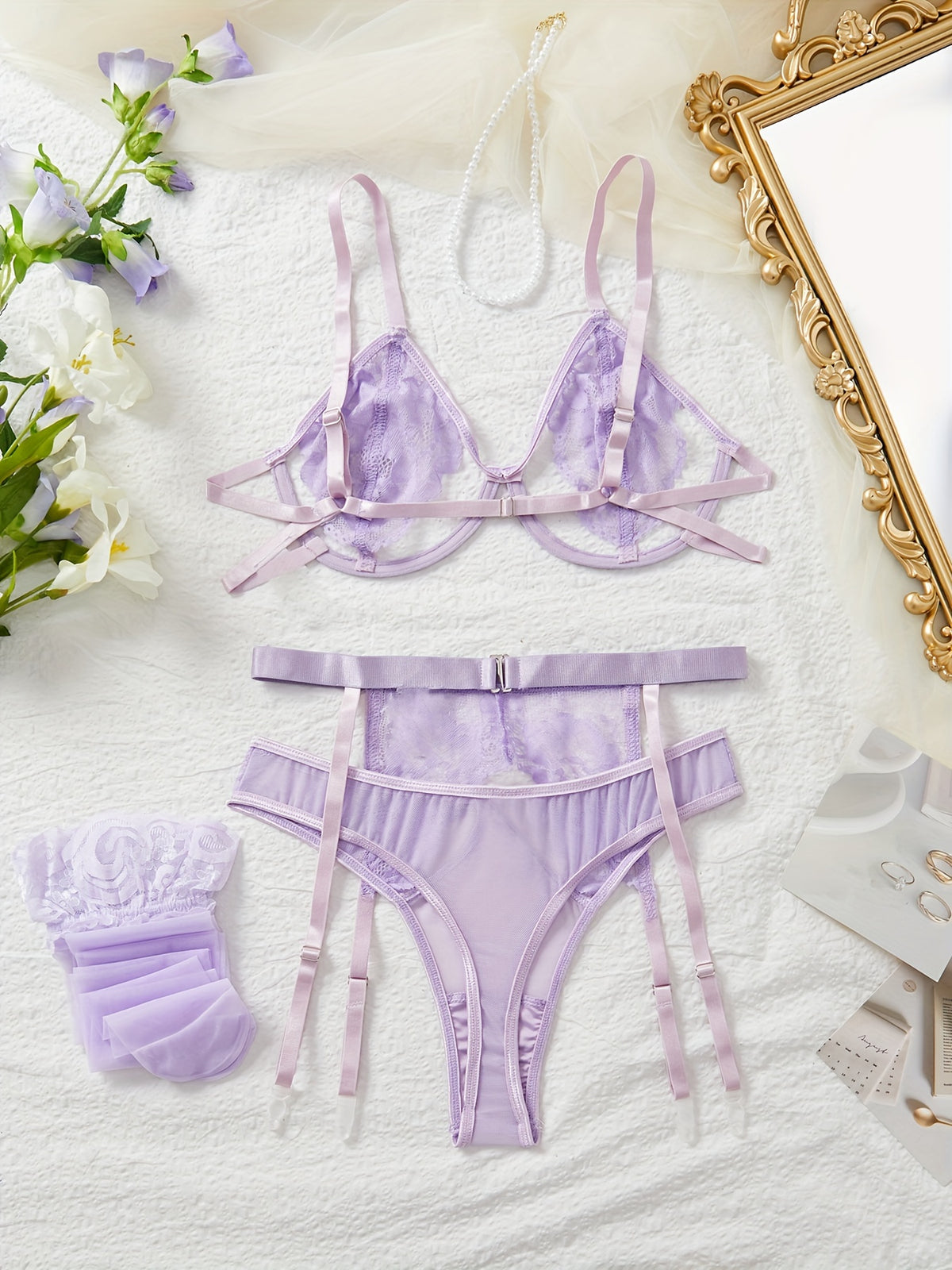 Ensemble de lingerie sexy en dentelle