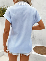 Chemise élégante à rayures bleu #Monaco