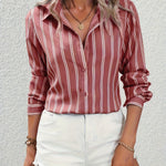 Chemise élégante à rayures pour femmes #Monaco