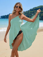 Robe de plage dos nu à bretelles spaghetti #collection MONACO 2025