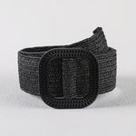 Ceinture tressée en paille élastique