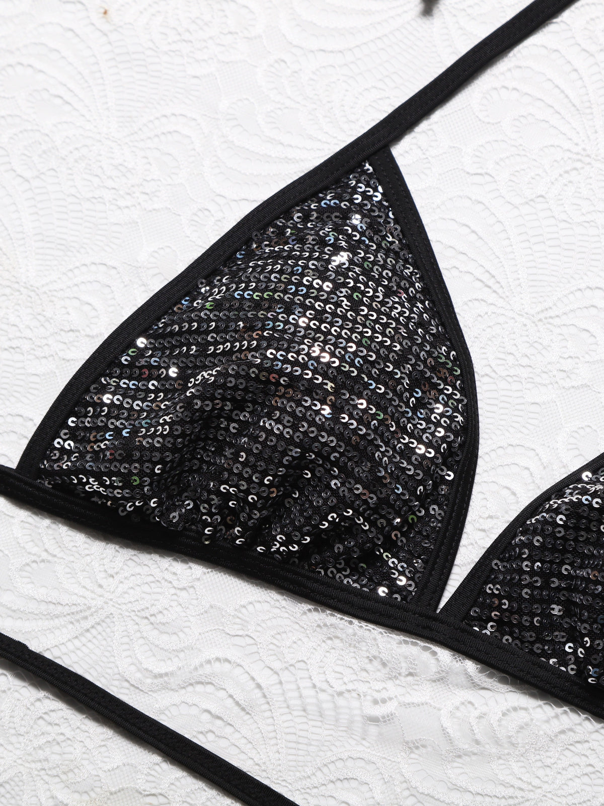 Haut de maillot de bain femme argenté