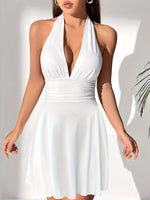 Robe blanche sexy dos nu #collection MONACO 2025