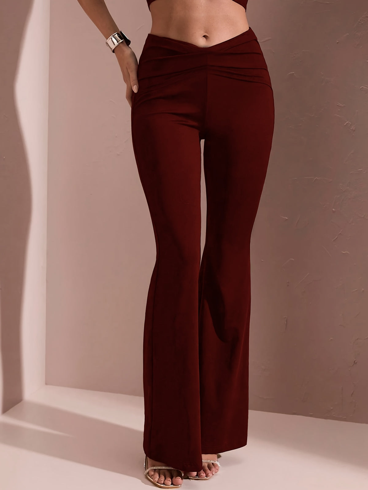 Elegant black flare pants