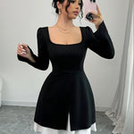 Robe crayon élégante à taille haute #collection Paris