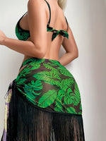Maillot de bain 2 pièces végétal