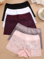 Lot de 5 culottes courtes en dentelle