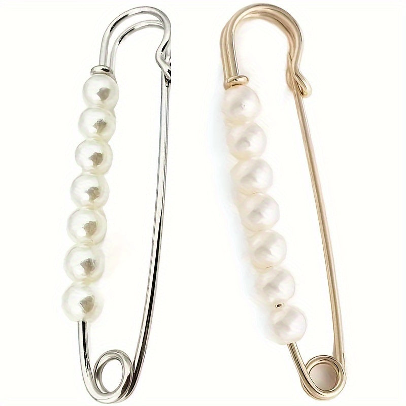 Epingle élégante en perles artificielles