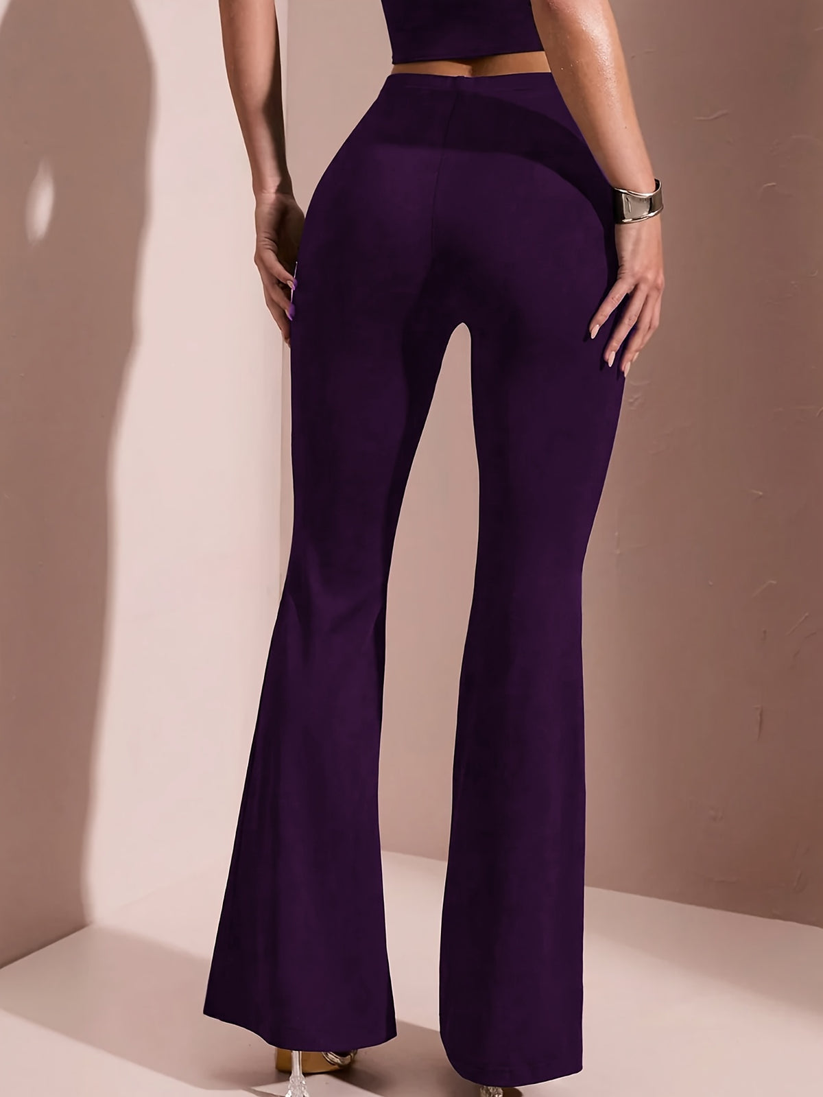 Elegant black flare pants