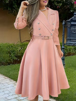 Robe élégante à manches longues