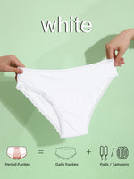 Lot de 4 culottes menstruelles – sexy, respirantes & anti-fuites