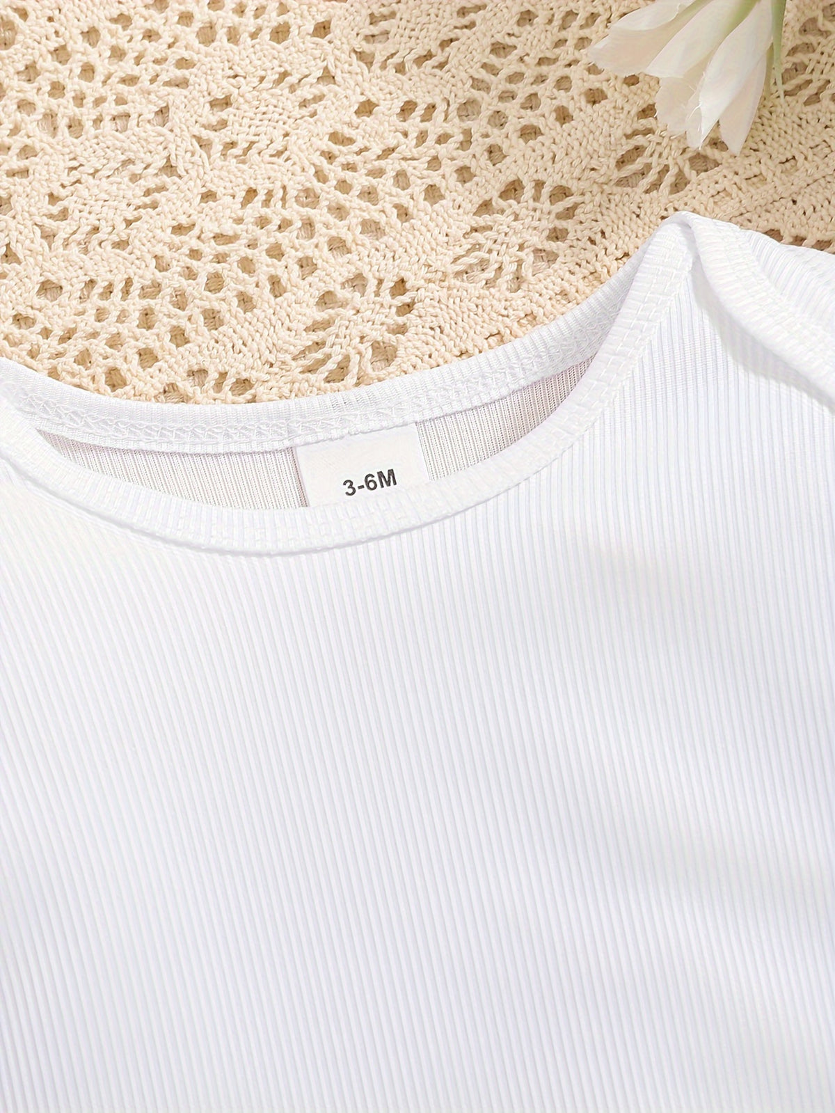Ensemble fille vert & blanc