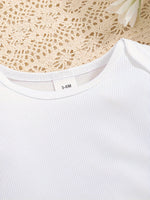Ensemble fille vert & blanc