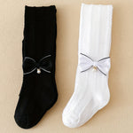 Lot de 2 collants texturés avec nœud