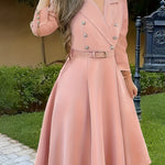 Robe élégante à manches longues