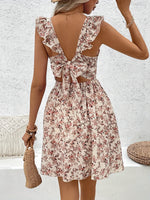 Robe midi élégante femme à imprimé floral #Monaco