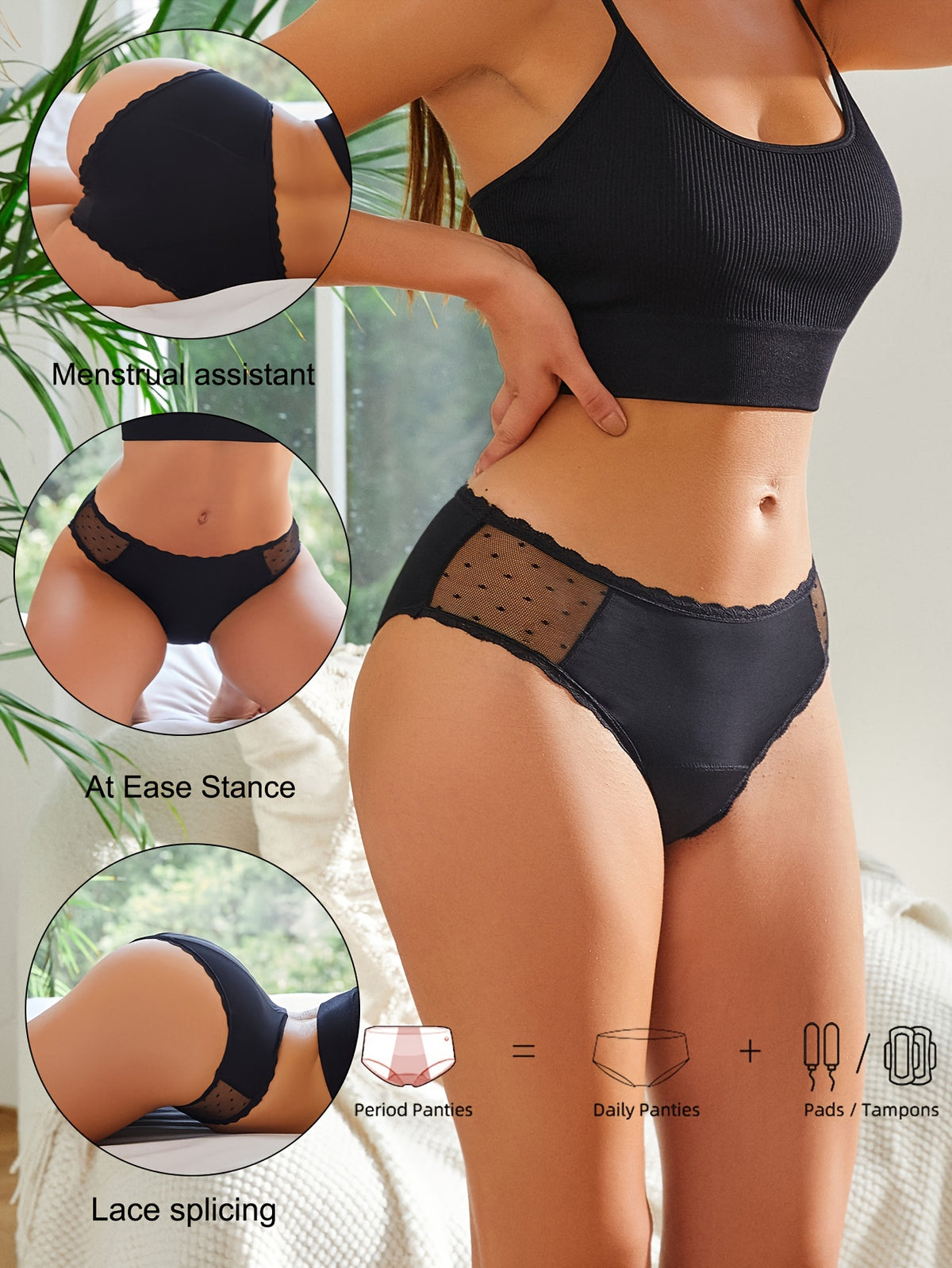 Culotte menstruelle hipster – protection ultra-absorbante 