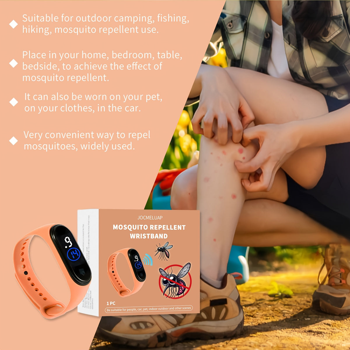 Bracelet anti-moustique à technologie sonore (Importation du Canada)
