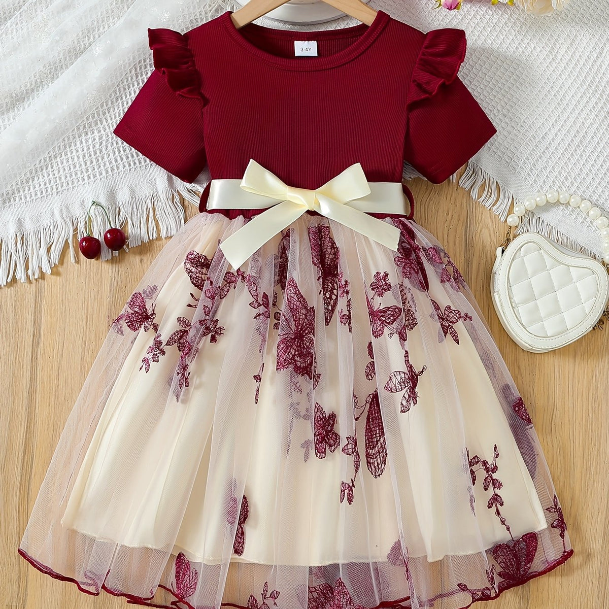 Robe tutu élégante et stylée à manches courtes