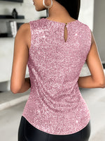 Top à sequins élégant