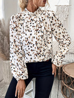 Blouse élégante à manches bouffantes pour femmes #Paris