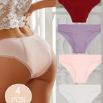 Lot de 4 culottes menstruelles – sexy, respirantes & anti-fuites