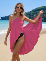 Robe de plage dos nu à bretelles spaghetti #collection MONACO 2025