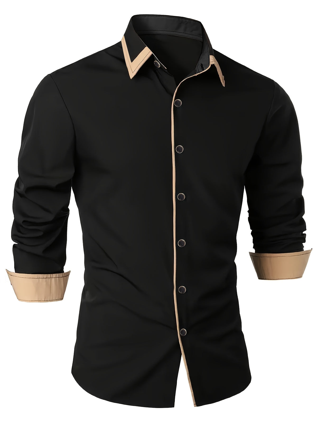 Chemise élégante noire pour homme