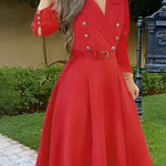 Robe élégante à manches longues