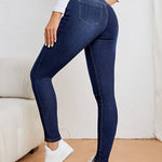 Jean skinny décontracté bleu clair