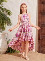 Robe imprimé floral pour fille & adolescente 