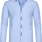 Chemise habillée homme manches longues #Bordeaux