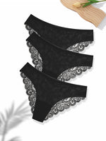 Lot de 3 culottes en dentelle