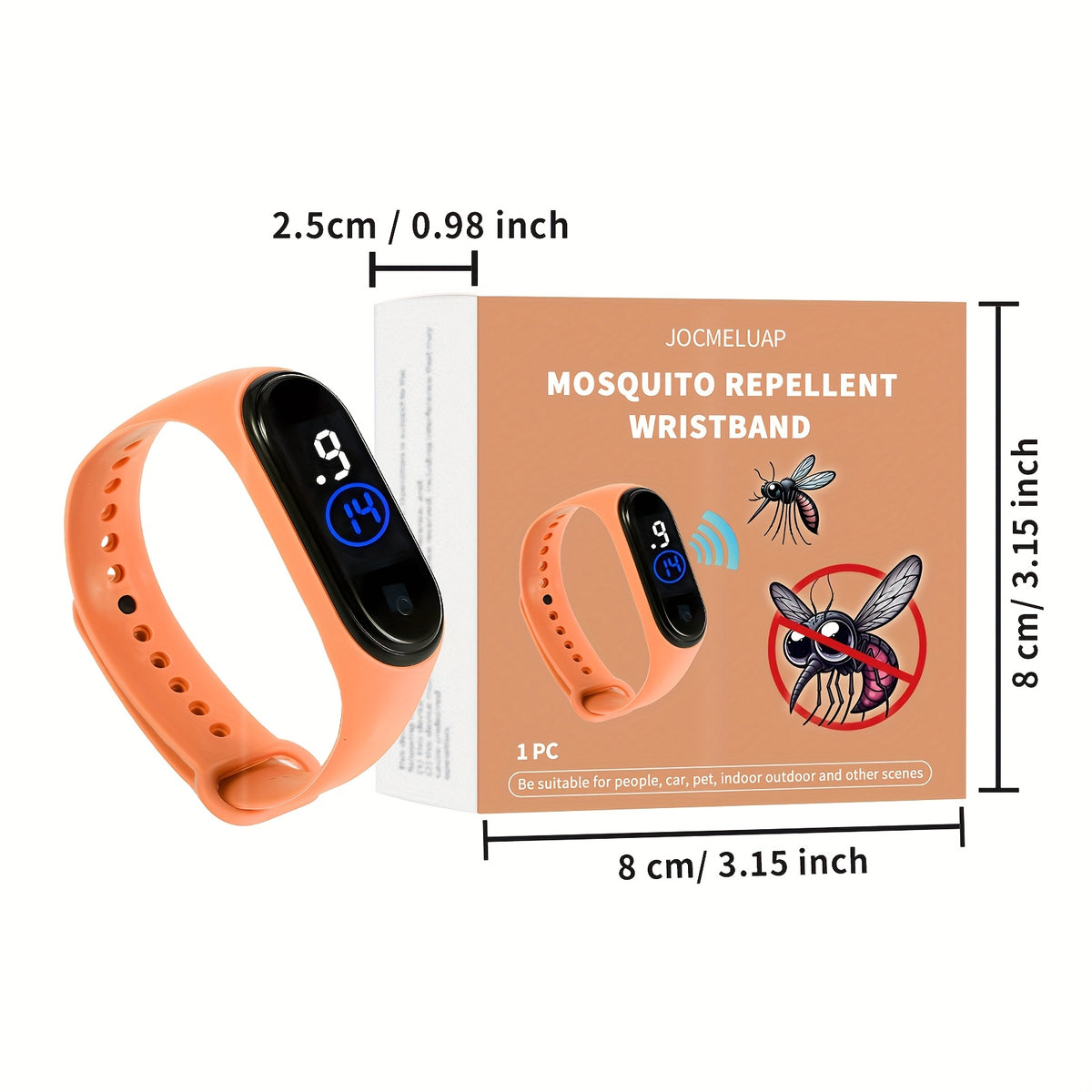 Bracelet anti-moustique à technologie sonore (Importation du Canada)