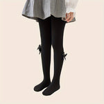 Lot de 3 collants rayés avec nœuds