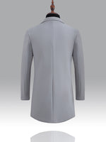 Manteau trench homme élégant à simple boutonnage #Courchevel