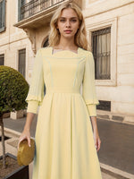 Robe longue élégante en mousseline