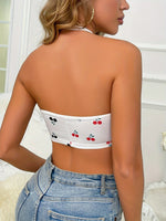 Top dos nu cerise