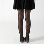 Pack of 3 Girls Heart Pattern Fishnet Tights